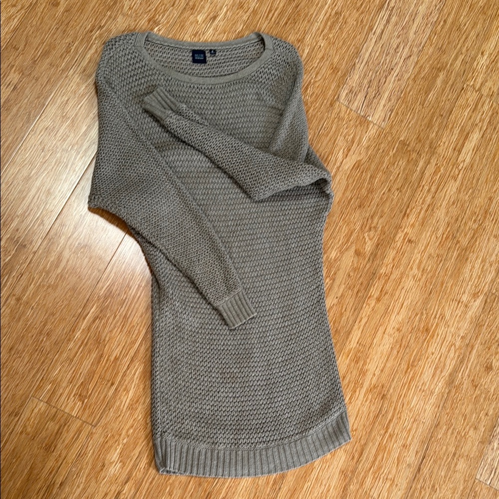 Saks 5th brown Crew Neck Sweater Classic Knit Casual